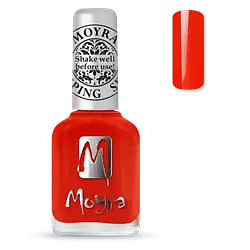SP41 "Amber Orange" Moyra Stamping nail polish