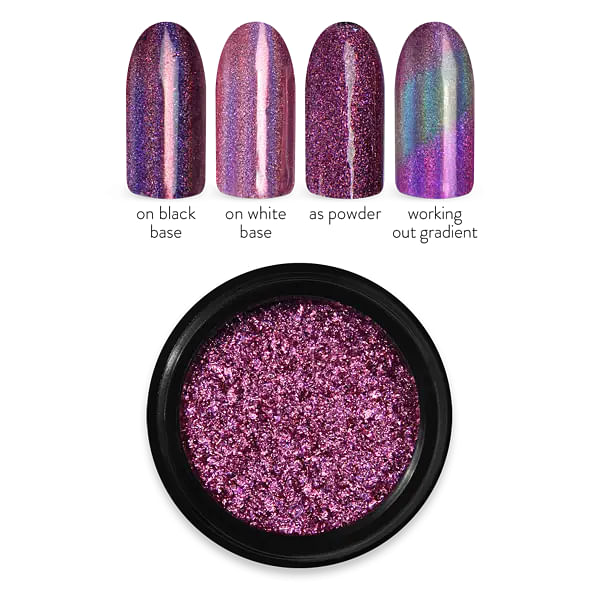 HOLOGRAFISK Mirror Powder 02, Rosa, Moyra