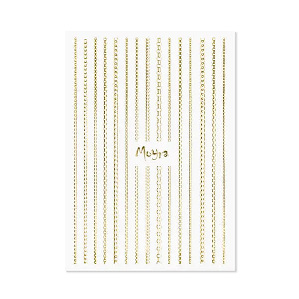 Moyra Nail Art Strips - Chain, Gold No. 01, Moyra