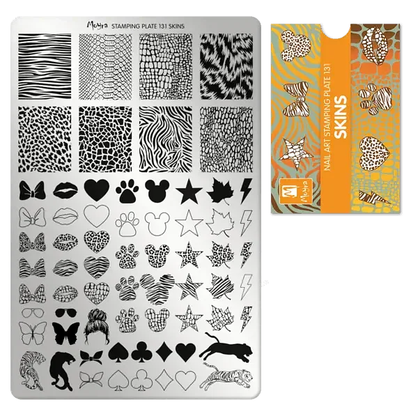 Skins, Stamping Plade NO. 131 stampingplade, Moyra