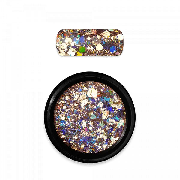 Holo Glitter Mix Nr. 2 Guld, Moyra