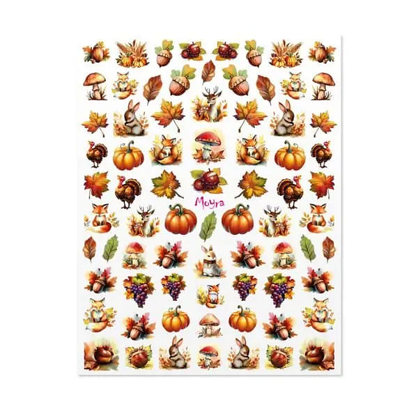 No. 2 Autumn, Water Decal Sticker, Moyra 