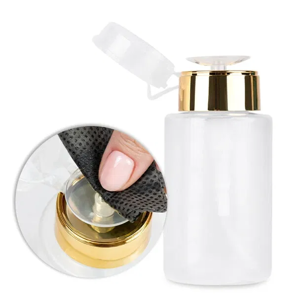 Dispenser med pumpe til væsker, Guld design, 150 ml, GNB