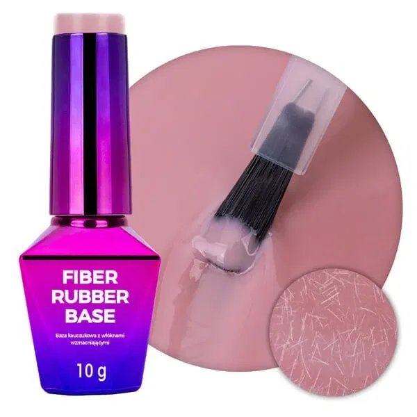 Rubber Fiber Bascoat, Smoky Pink Molly Nails Gelpolish