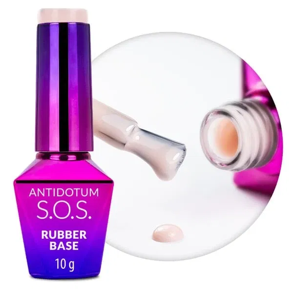 S.O.S Antidotum, Fluffy Marshmallow, Rubber Base, Molly Nails Gelpolish