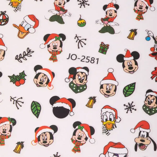 Klistermærker med Disneys jul, selvklæbende og ultratynde, JO-2581, GNB