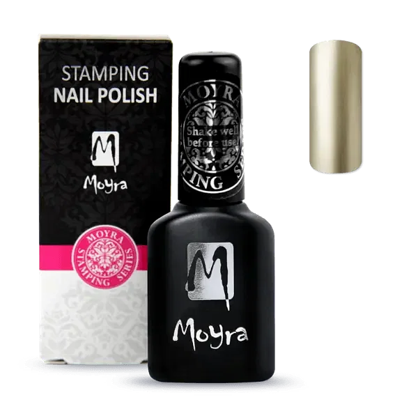 Guld Smart Polish, Langsom tørrende stamping neglelak, SPS04, Moyra