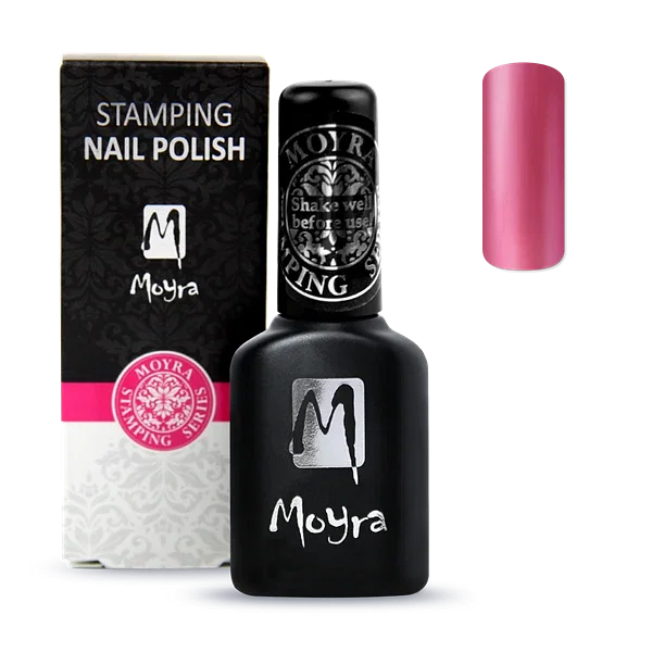 Metallisk Rose Smart Polish, Langsom tørrende stamping neglelak, SPS14, Moyra