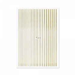 Moyra Nail Art Strips, Gold, No. 01, Moyra