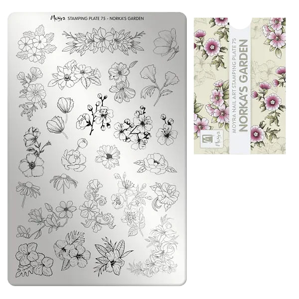 Norka\'s garden NO. 75, Moyra Stamping Plade