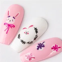 Påske klistermærker med glimmer, selvklæbende og ultratynde, 1096D, GNB