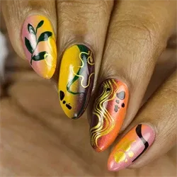 A026 All Lined Up, stampingplade, Whats up Nails