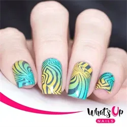 B016 Hypnotic Illusions, stampingplade, Whats up Nails
