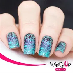 B041 Season of Love, stampingplade, Whats up Nails