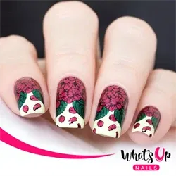 B044 From Ground Comes Life, stampingplade, Whats up Nails