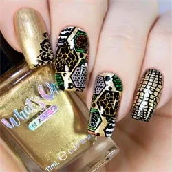 B067 Zoology Trip, stampingplade, Whats up Nails