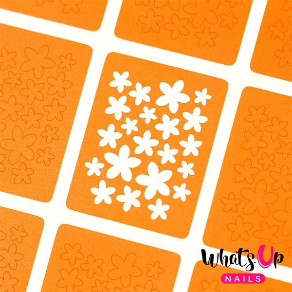 Bloom Stencils, 2 ark, (24 stk) Whats Up Nails