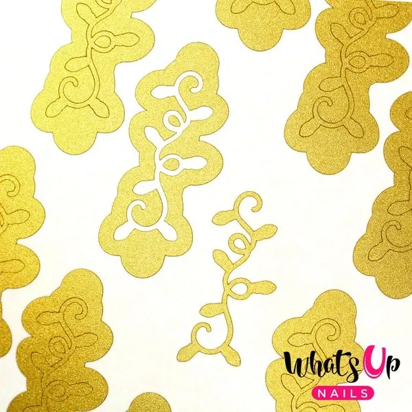 Christmas Lights Stencils, 2 ark, (40 stk) Whats Up Nails