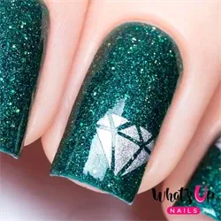 Diamond Gemstone Stencils, 2 ark, (40 stk) Whats Up Nails