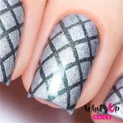 Diamond Pattern Stencils, 2 ark, (24 stk) Whats Up Nails