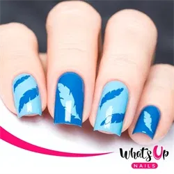 WV066 Feather Stencils, 2 ark, (40 stk) Whats Up Nails