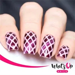 Fishnet Stencils, 2 ark, (24 stk) Whats Up Nails