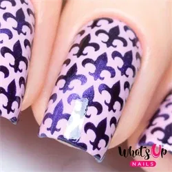 Fleur De Lis Stencils, 2 ark, (24 stk) Whats Up Nails