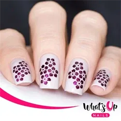 WV376 Florets Stencils, 2 ark, (40 stk) Whats Up Nails