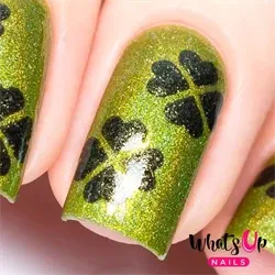 Four Leaf Stencils, 2 ark, (40 stk) Whats Up Nails