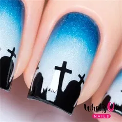 Graveyard Stencils, (40 stk) Whats Up Nails