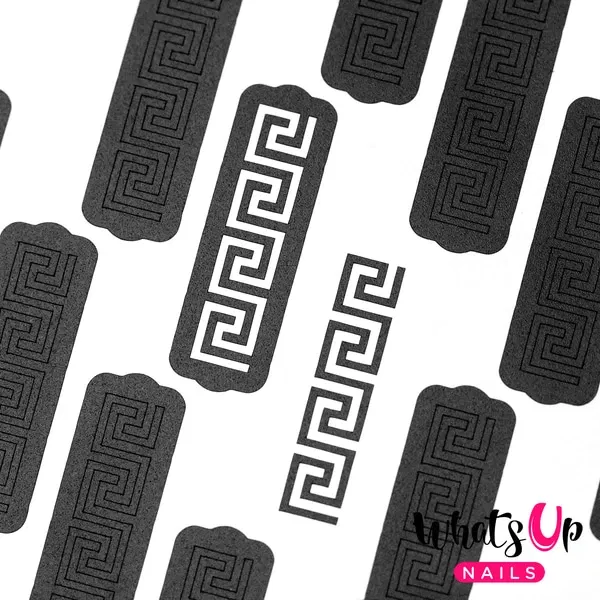Greek Stencils, 2 ark, (40 stk) Whats Up Nails