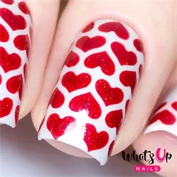 Heart Lines Stencils, 2 ark, (24 stk) Whats Up Nails