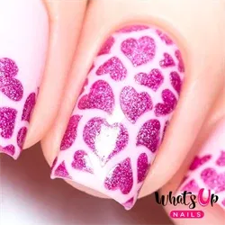 Hearts Stencils, 2 ark, (24 stk) Whats Up Nails
