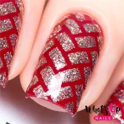 Herringbone Stencils, 2 ark, (24 stk) Whats Up Nails