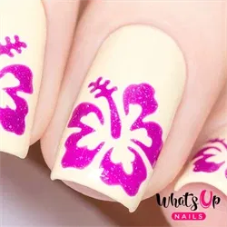 Hibiscus Stencils, 2 ark, (40 stk) Whats Up Nails