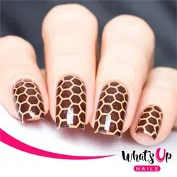 Honeycomb Stencils, 2 ark, (24 stk) Whats Up Nails