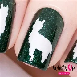 WV432 Llama Stencils, 2 ark, (40 stk) Whats Up Nails