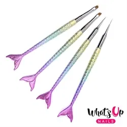 Mermaid #3 Angular Brush, Whats up Nails