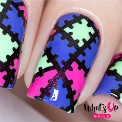 Monster Blanket Stencils, 2 ark, (24 stk) Whats Up Nails