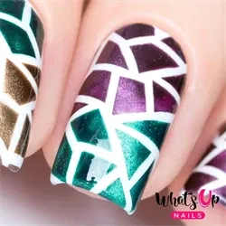 Mosaic Stencils, 2 ark, (24 stk) Whats Up Nails