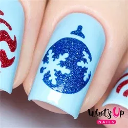 Ornament Stencils, 2 ark, (40 stk) Whats Up Nails