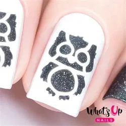 Owl Stencils, 2 ark, (40 stk) Whats Up Nails