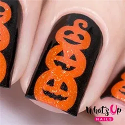 Pumpkin Topiary Stencils, 2 ark, (50 stk) Whats Up Nails