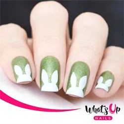 WV430 Rabbit Ears Stencils, 2 ark, (40 stk) Whats Up Nails