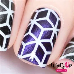 Rhombus Stencils, 2 ark, (24 stk) Whats Up Nails