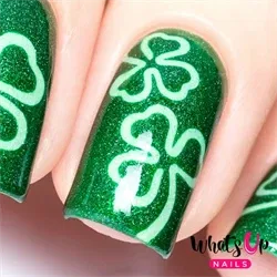 Shamrock Stencils, 2 ark, (40 stk) Whats Up Nails