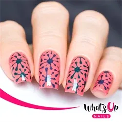 Splatters Stencils, 2 ark, (24 stk) Whats Up Nails