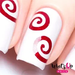 Swirl Stencils, 2 ark, (40 stk) Whats Up Nails