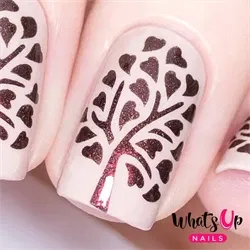 Tree of Love Stencils, 2 ark, (36 stk) Whats Up Nails