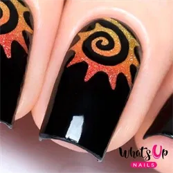 Tribal Sun Stencils, 2 ark, (40 stk) Whats Up Nails